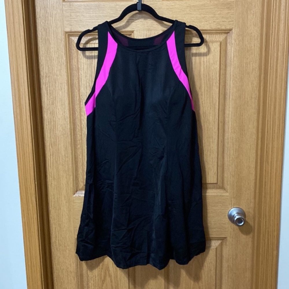 New 2pc Racerback High Neck Swimdress Set Plus Size 20 Swimsuits For All - Picture 5 of 7
